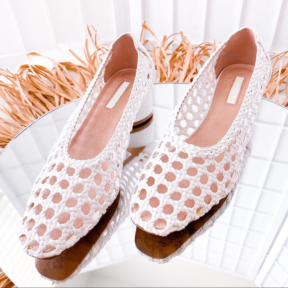 TOPSHOP Joice Woven Mid Heels